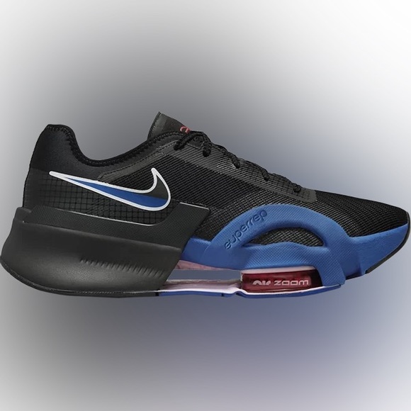 Nike Air Zoom SuperRep 3 Black Old Royal Men's Sneakers 8.5 - Picture 3 of 5